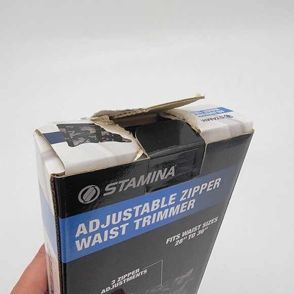 Stamina Waist Trimmer Adjustable Zipper Women Black 10" Wide, Waist‎ 28 to 36" - Picture 5 of 5